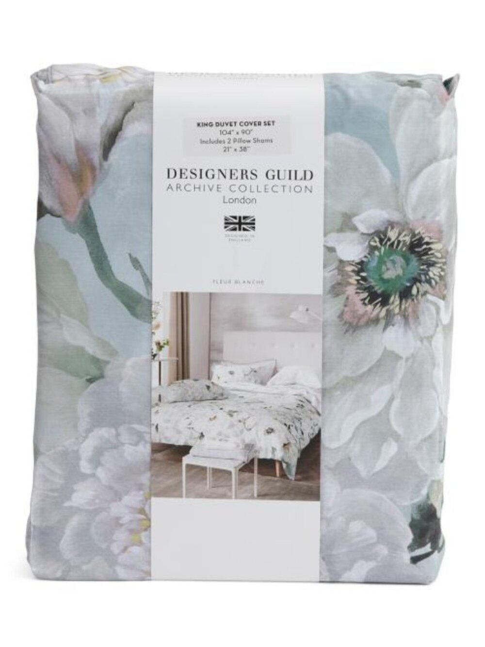 DESIGNERS GUILD 250 Sateen Floral Duvet Set